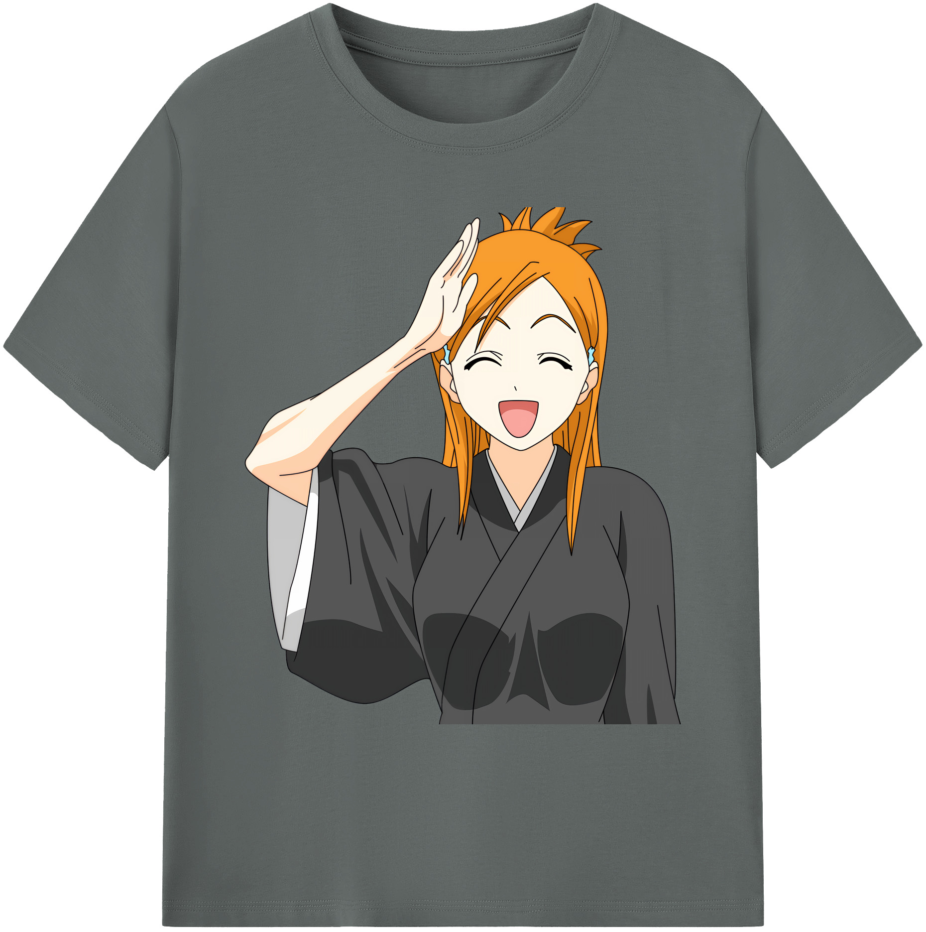 （画像用） ブリーチ 井上織姫（いのうえおりひめ） BLEACH Inoue Orihime 綿100％ メンズ半袖Tシャツ｜肌触りやわらか＆通気性